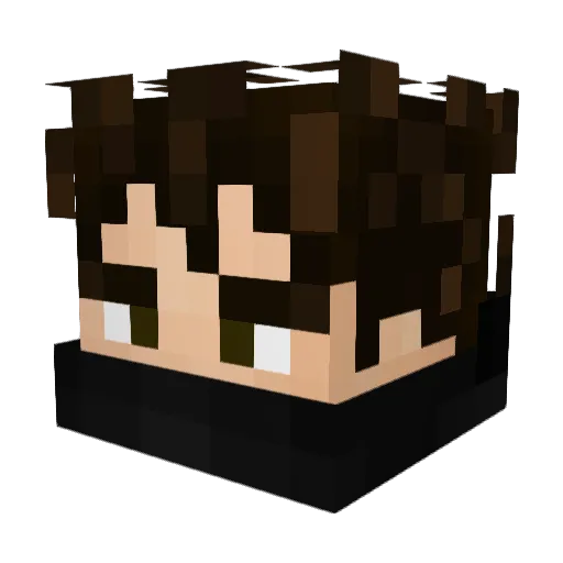FiireKnight Minecraft avatar head, 3D render