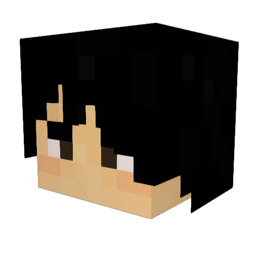 Fiire_Icee Minecraft avatar head, 3D render