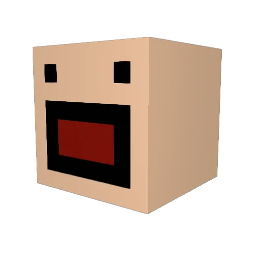 Fiji_Water_69 Minecraft avatar head, 3D render