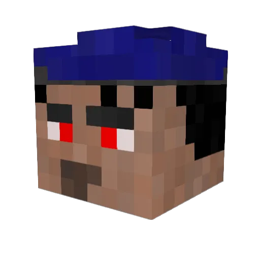 FikalisAnton Minecraft avatar head, 3D render