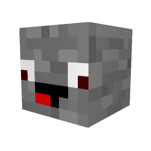 Fikiboyy Minecraft avatar head, 3D render