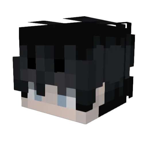 Fiks0004 Minecraft avatar head, 3D render