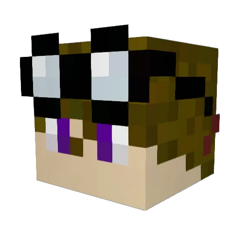 Fiksd Minecraft avatar head, 3D render