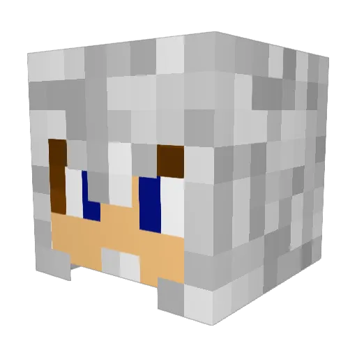 Fil1808 Minecraft avatar head, 3D render