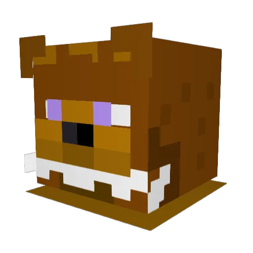 Filas124 Minecraft avatar head, 3D render