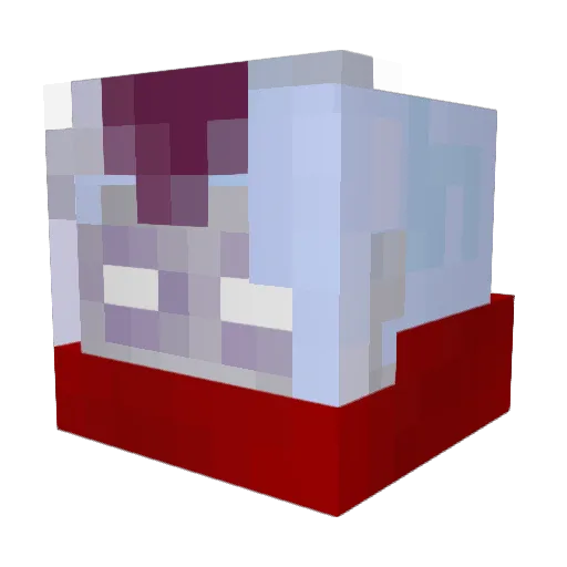 Filasterea Minecraft avatar head, 3D render