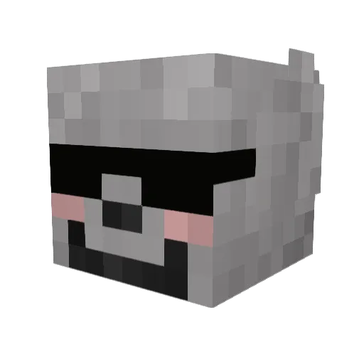 Filchico Minecraft avatar head, 3D render