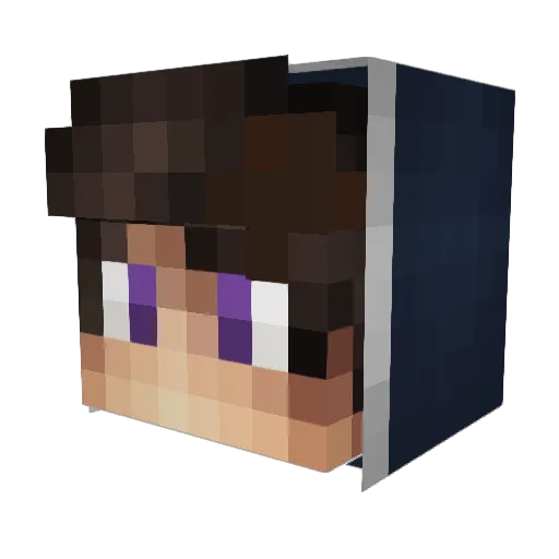 Filda810 Minecraft avatar head, 3D render