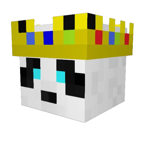 Filda89 Minecraft avatar head, 3D render