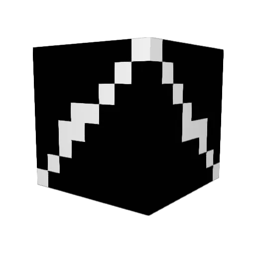 File_Included Minecraft avatar head, 3D render