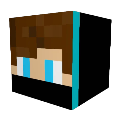 Filemonthegreat Minecraft avatar head, 3D render