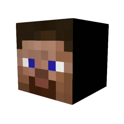 Filezinho Minecraft avatar head, 3D render