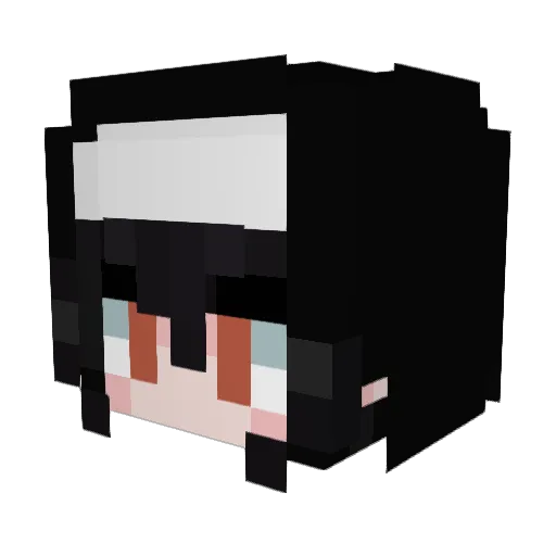 Filha_de_Maria Minecraft avatar head, 3D render