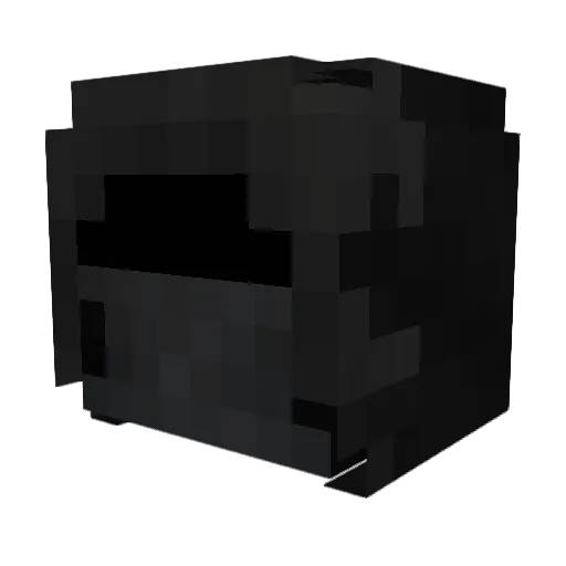 Filida Minecraft avatar head, 3D render