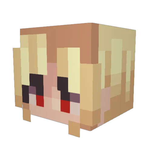 Filifjonken Minecraft avatar head, 3D render