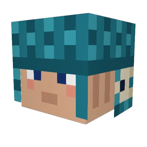 Filip12818 Minecraft avatar head, 3D render