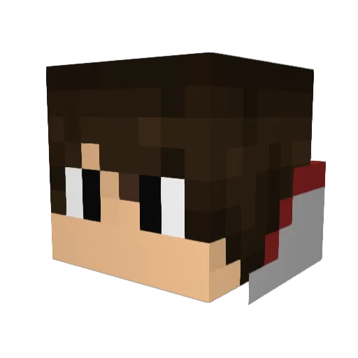 Filip1943 Minecraft avatar head, 3D render