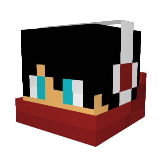 Filip1971S Minecraft avatar head, 3D render