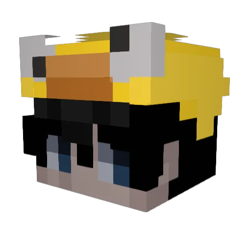 Filip2015p Minecraft avatar head, 3D render