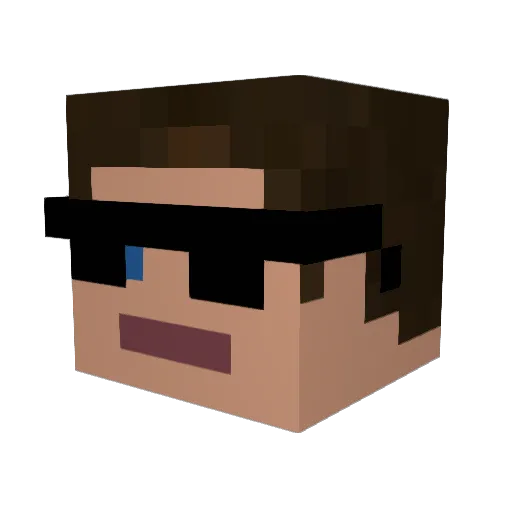 FilipCarman5312 Minecraft avatar head, 3D render