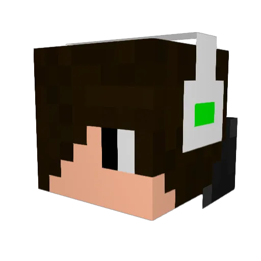 FilipKliper Minecraft avatar head, 3D render
