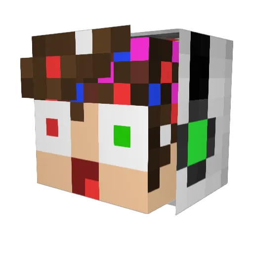 FilipLegenda Minecraft avatar head, 3D render