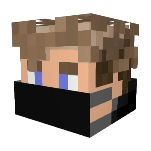 FilipMalina1337 Minecraft avatar head, 3D render