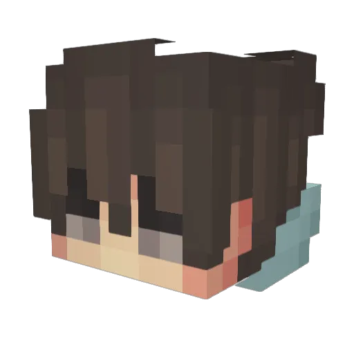 FilipNones Minecraft avatar head, 3D render