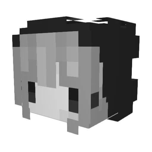 FilipTheFrog Minecraft avatar head, 3D render