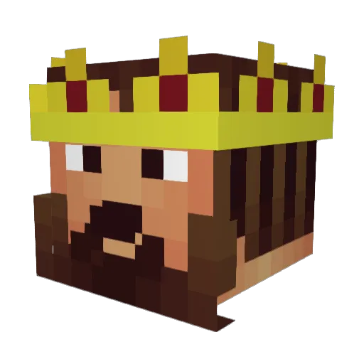 FilipVI Minecraft avatar head, 3D render