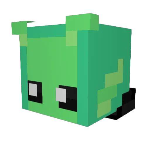 Filipano Minecraft avatar head, 3D render