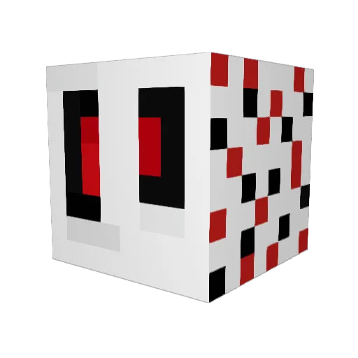 Filipdk Minecraft avatar head, 3D render