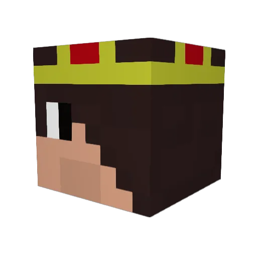 Filipe04 Minecraft avatar head, 3D render