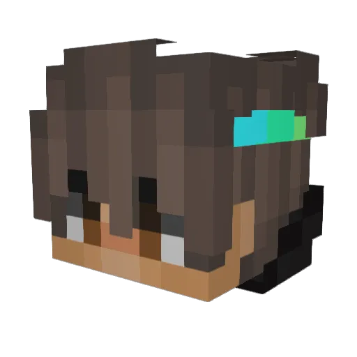 Filipe_07 Minecraft avatar head, 3D render
