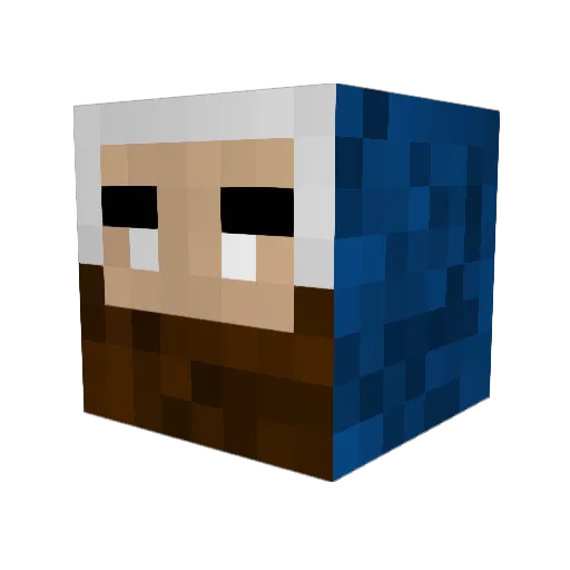 Filipeguedesr Minecraft avatar head, 3D render