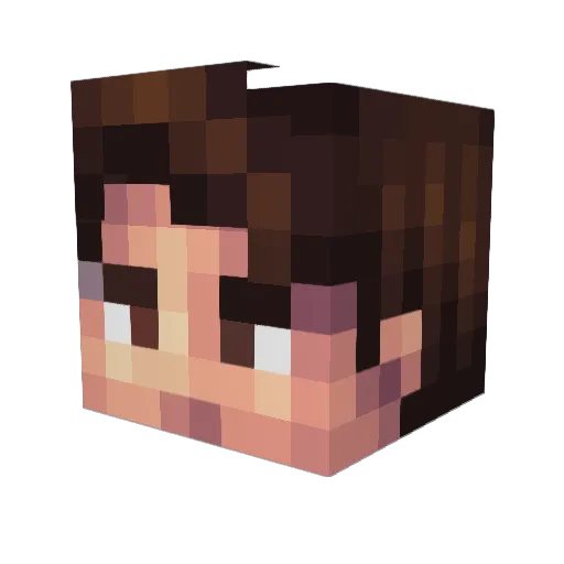 Filipek_W Minecraft avatar head, 3D render