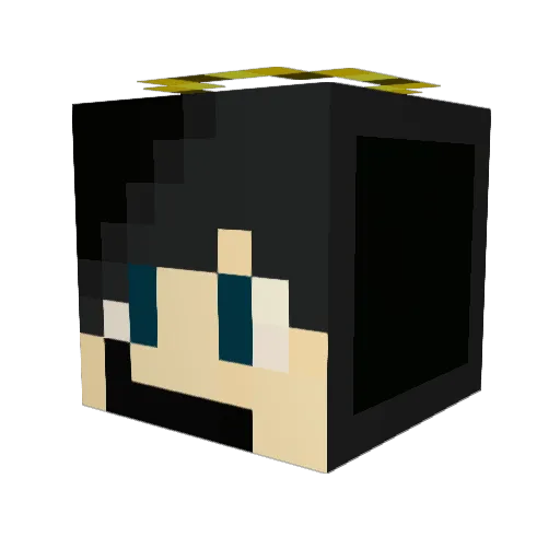 FilipinoGod Minecraft avatar head, 3D render