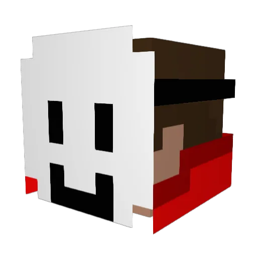 Filipmaster48 Minecraft avatar head, 3D render