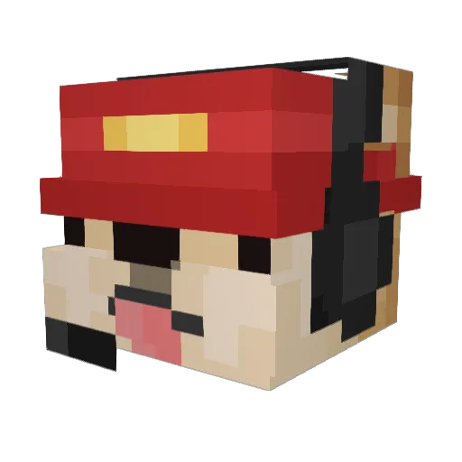 Filipoo21 Minecraft avatar head, 3D render