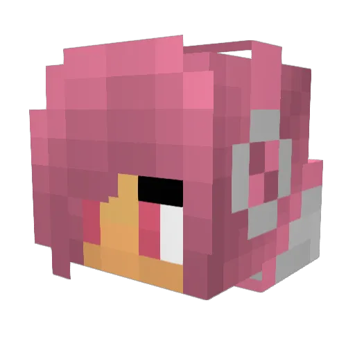 FilippaKL Minecraft avatar head, 3D render
