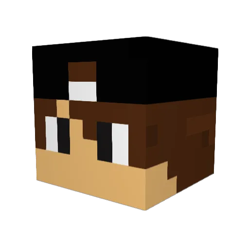 Filippo025 Minecraft avatar head, 3D render