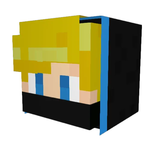 FilippoPlayer24 Minecraft avatar head, 3D render