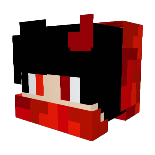 Filipsalg Minecraft avatar head, 3D render