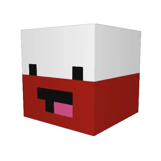 FilipskiLeo Minecraft avatar head, 3D render
