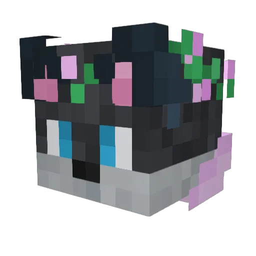 FilixFury Minecraft avatar head, 3D render