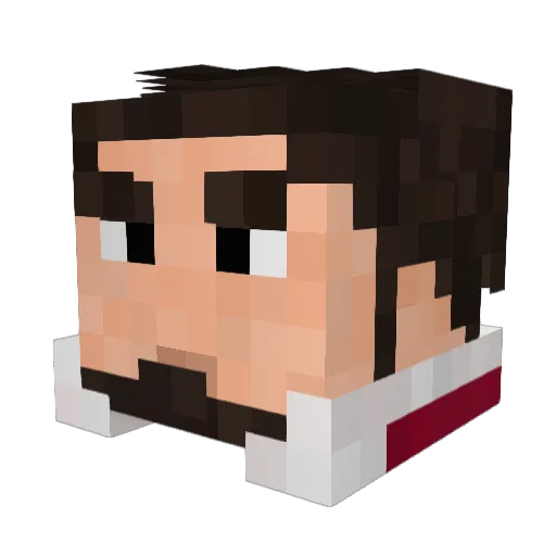 Filixo1 Minecraft avatar head, 3D render