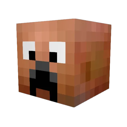 Filka95 Minecraft avatar head, 3D render