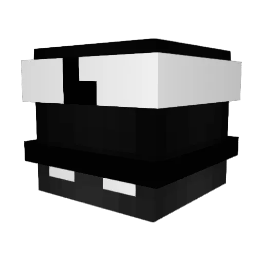 Fillas121 Minecraft avatar head, 3D render