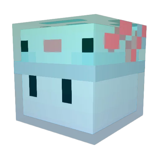 FilledelaMort Minecraft avatar head, 3D render