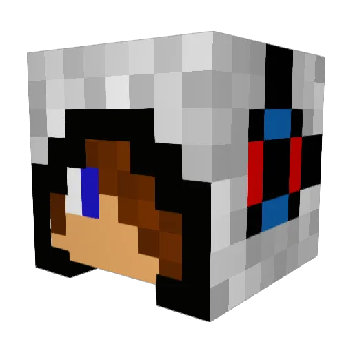 Fillel04 Minecraft avatar head, 3D render